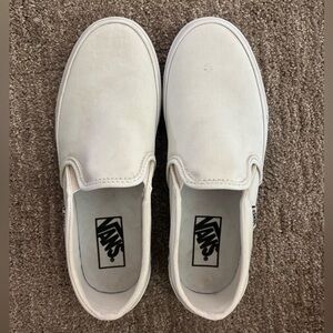 Vans Women’s Classic White Slip-On Shoes